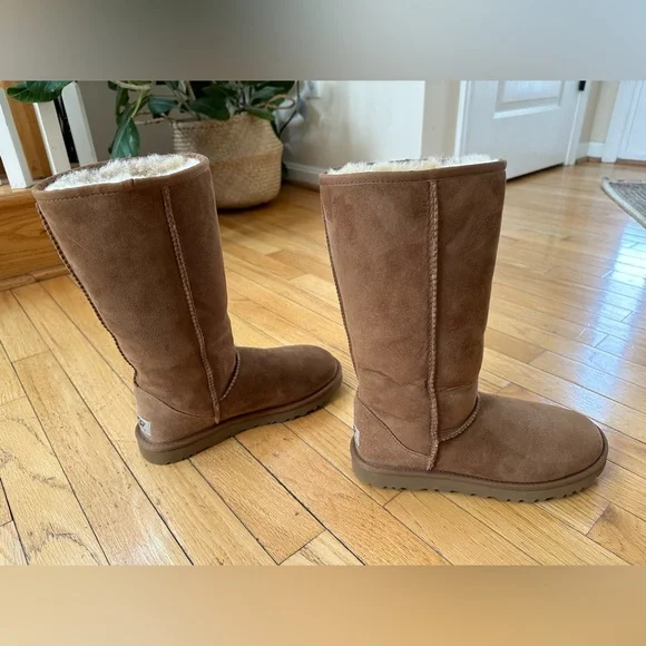 Chestnut color, size 7, worn twice maybe. Barely worn. - Picture 8 of 9